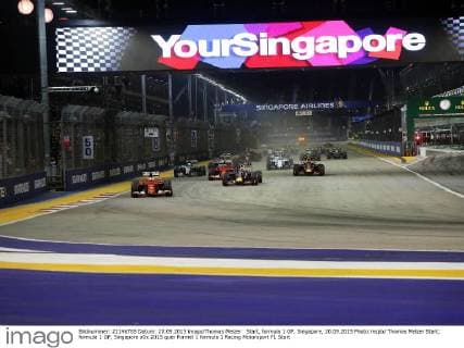 Start, formula 1 GP, Singapore, 20.09.2015 Photo:mspb Thomas Melzer Start; formula 1 GP, Singapore