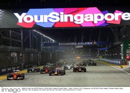 Start, formula 1 GP, Singapore, 20.09.2015 Photo:mspb Thomas Melzer Start; formula 1 GP, Singapore
