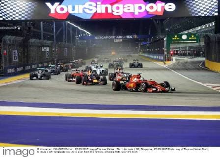 Start, formula 1 GP, Singapore, 20.09.2015 Photo:mspb Thomas Melzer Start; formula 1 GP, Singapore