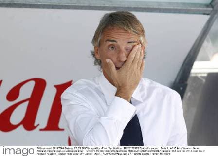 IPP20150920 Football - soccer: Serie A, AC Chievo Verona - Inter Mailand, roberto mancini allenatore inter - xHOCHxZWEIx xItalyxPhotoxPressx 