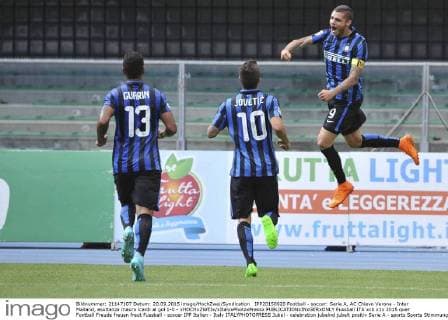 IPP20150920 Football - soccer: Serie A, AC Chievo Verona - Inter Mailand, esultanza mauro icardi al gol 1-0 - xHOCHxZWEIx xItalyxPhotoxPressx 