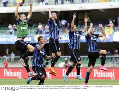 Db Verona 20 09 2015 - Football serie A Chievo Verona-Inter Mailand foto DanielexBuffa Image - esultanza fine gara Inter 
