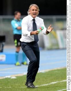Aktuell Fußball, Italien, AC Chievo Verona - Inter Mailand IPP20150920 Football - soccer: Serie A, AC Chievo Verona - Inter Mailand, la grinta di roberto mancini allenatore inter - xHOCHxZWEIx xItalyxPhotoxPressx 