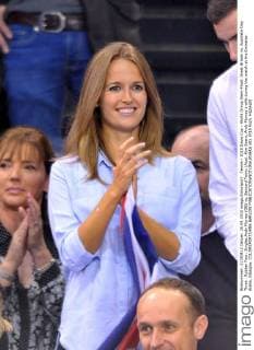 Tennis - 2015 Davis Cup - World Group Semi-Final: Great Britain vs. Australia Day Three . Rubber Four: Singles Andy Murray (GB) vs. Bernard Tomic (Aus). Kim Sears, Andy Murray s wife during the match at the Emirates Arena, Glasgow. COLORSPORT JANE BARLOW 