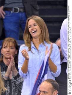 Tennis - 2015 Davis Cup - World Group Semi-Final: Great Britain vs. Australia Day Three . Rubber Four: Singles Andy Murray (GB) vs. Bernard Tomic (Aus). Kim Sears, Andy Murray s wife during the match at the Emirates Arena, Glasgow. COLORSPORT JANE BARLOW 