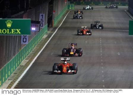 Singapore Grand Prix 17 - 20 September 2015 Sebastian Vettel (GER) Scuderia Ferrari SF15-T 20.09.2015 - Race, 