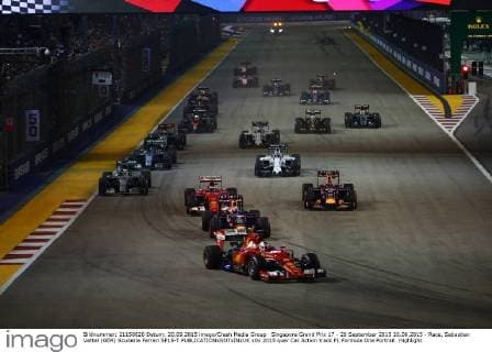 Singapore Grand Prix 17 - 20 September 2015 20.09.2015 - Race, Sebastian Vettel (GER) Scuderia Ferrari SF15-T 