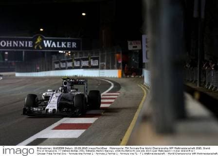 Motorsports: FIA Formula One World Championship WM Weltmeisterschaft 2015, Grand Prix of Singapore, 77 Valtteri Bottas (FIN, Williams Martini Racing), xHOCHxZWEIx