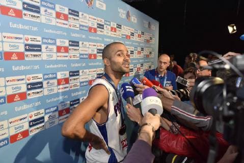Tony Parker (France) - EuroBasket Basketball EM 2015, Nationalmannschaft Länderspiel, Spiel um Platz Drei, Frankreich vs. Serbien - 20 09 2015 HerveBellenger Panoramic 