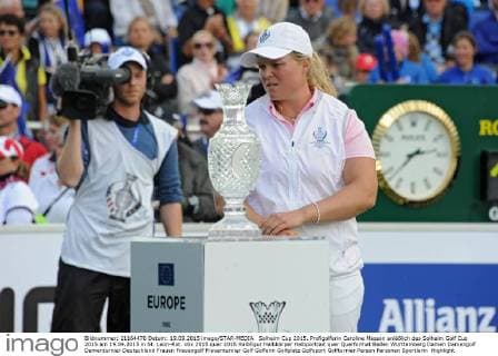 Solheim Cup 2015. Profigolferin Caroline Masson anläßlich des Solheim Golf Cup 2015 am 19.09.2015 in St. Leon-Rot.