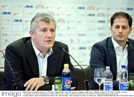 New CRO soccer manager is Ante Cacic - Zagreb, Croatia 21.09.2015., Zagreb, Croatia - In the hall of the hotel Doubletree by Hilton held a press conference PK Pressekonferenz the Croatian Football Federation to which the President Davor Suker announced the name of the new manager. New manager and coach is Ante Cacic.  SanjinxStrukic PIXSELL