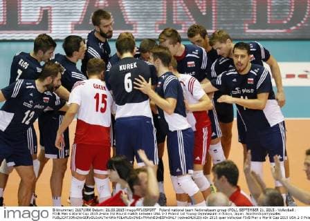 Poland national team Nationalteam group (POL), SEPTEMBER 21, 2015 - Volleyball : FIVB Men s World Cup 2015 A-site 3rd Round match between USA 1-3 Poland 1st Yoyogi Gymnasium in Tokyo, Japan. Noxthirdxpartyxsales  (qdwa042626)