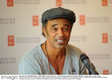 conference de presse Yannick Noah TENNIS : Yannick Noah wird als neuer Kapitän Teamchef der französischen Davis Cup Mannschaft präsentiert - 22 09 2015 TennisMagazine Panoramic 
