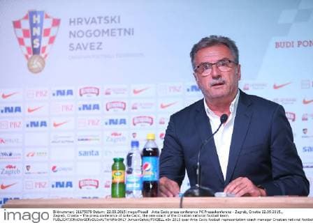 Ante Cacic press conference PK Pressekonferenz - Zagreb, Croatia 22.09.2015., Zagreb, Croatia - The press conference of Ante Cacic, the new coach of the Croatian national football team.  JuricaxGaloic PIXSELL
