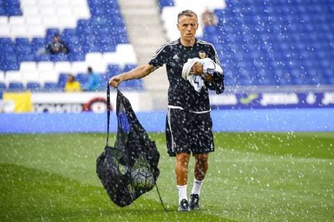 Sept. 22, 2015 - Barcelona, Spain - Phil Neville before the match beetwen RCD Espanyol and Valencia CF , for the week 5 of the Spanish league, played at thePower8 stadium on september 22, 2015 in Barcelona, Spain. RCD Espanyol v Valencia - La Liga  - ZUMAn230