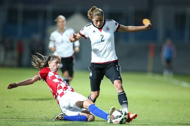 Qualification for UEFA Women s EURO 2017, Croatia - Germany 22.09.2015., Zagreb, Croatia - Qualification for UEFA Women s EURO 2017, group 5, Croatia - Germany. Bianca Schmidt.  SanjinxStrukic PIXSELL