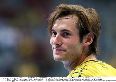 Uwe Gensheimer (LA, RNL, 3), Freude, freundlich, fröhlich, strahlend, optimistisch, Porträt, Portrait, Handball, DKB Bundesliga, Rhein-Neckar Löwen - TVB 1898 Stuttgart, xozx