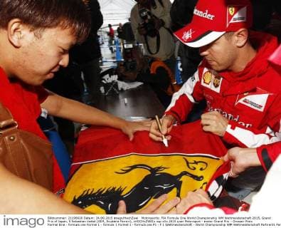 Motorsports: FIA Formula One World Championship WM Weltmeisterschaft 2015, Grand Prix of Japan, 5 Sebastian Vettel (GER, Scuderia Ferrari), xHOCHxZWEIx