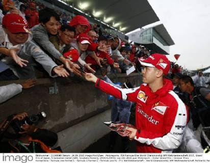 Motorsports: FIA Formula One World Championship WM Weltmeisterschaft 2015, Grand Prix of Japan, 5 Sebastian Vettel (GER, Scuderia Ferrari), xHOCHxZWEIx