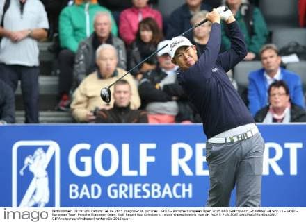GOLF - Porsche European Open 2015 BAD GRIESBACH,GERMANY,24.SEP.15 - GOLF - European Tour, Porsche European Open, Golf Resort Bad Griesbach. Image shows Byeong Hun An (KOR). GEPAxpictures xAndreasxPranter