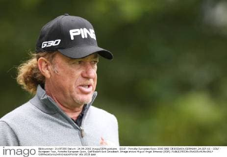 GOLF - Porsche European Open 2015 BAD GRIESBACH,GERMANY,24.SEP.15 - GOLF - European Tour, Porsche European Open, Golf Resort Bad Griesbach. Image shows Miguel Angel Jimenez (ESP). GEPAxpictures xAndreasxPranter