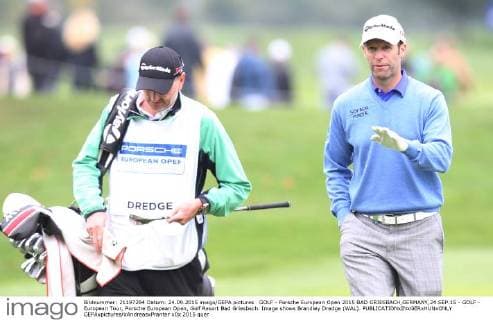 GOLF - Porsche European Open 2015 BAD GRIESBACH,GERMANY,24.SEP.15 - GOLF - European Tour, Porsche European Open, Golf Resort Bad Griesbach. Image shows Brandley Dredge (WAL). GEPAxpictures xAndreasxPranter