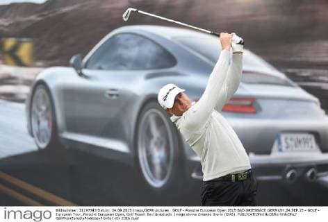 GOLF - Porsche European Open 2015 BAD GRIESBACH,GERMANY,24.SEP.15 - GOLF - European Tour, Porsche European Open, Golf Resort Bad Griesbach. Image shows Graeme Storm (ENG). GEPAxpictures xAndreasxPranter