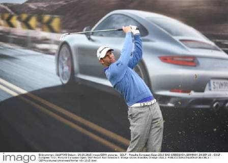 GOLF - Porsche European Open 2015 BAD GRIESBACH,GERMANY,24.SEP.15 - GOLF - European Tour, Porsche European Open, Golf Resort Bad Griesbach. Image shows Brandley Dredge (WAL). GEPAxpictures xAndreasxPranter