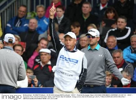 GOLF - Porsche European Open 2015 BAD GRIESBACH,GERMANY,24.SEP.15 - GOLF - European Tour, Porsche European Open, Golf Resort Bad Griesbach. Image shows Bernd Wiesberger (AUT). GEPAxpictures xAndreasxPranter
