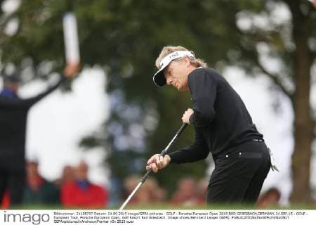 GOLF - Porsche European Open 2015 BAD GRIESBACH,GERMANY,24.SEP.15 - GOLF - European Tour, Porsche European Open, Golf Resort Bad Griesbach. Image shows Bernhard Langer (GER). GEPAxpictures xAndreasxPranter
