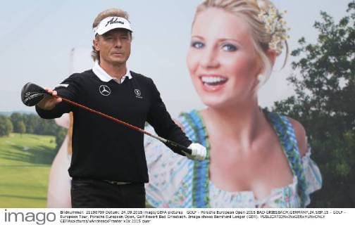 GOLF - Porsche European Open 2015 BAD GRIESBACH,GERMANY,24.SEP.15 - GOLF - European Tour, Porsche European Open, Golf Resort Bad Griesbach. Image shows Bernhard Langer (GER). GEPAxpictures xAndreasxPranter