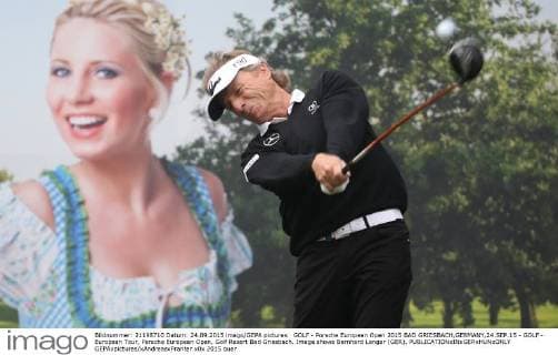 GOLF - Porsche European Open 2015 BAD GRIESBACH,GERMANY,24.SEP.15 - GOLF - European Tour, Porsche European Open, Golf Resort Bad Griesbach. Image shows Bernhard Langer (GER). GEPAxpictures xAndreasxPranter