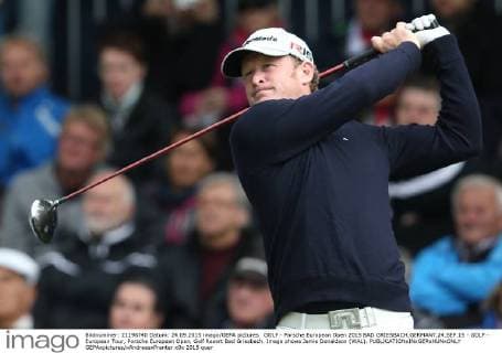 GOLF - Porsche European Open 2015 BAD GRIESBACH,GERMANY,24.SEP.15 - GOLF - European Tour, Porsche European Open, Golf Resort Bad Griesbach. Image shows Jamie Donaldson (WAL). GEPAxpictures xAndreasxPranter