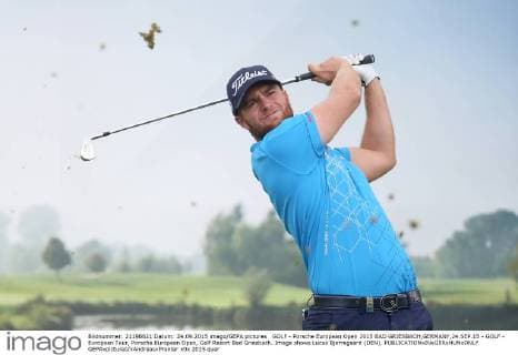 GOLF - Porsche European Open 2015 BAD GRIESBACH,GERMANY,24.SEP.15 - GOLF - European Tour, Porsche European Open, Golf Resort Bad Griesbach. Image shows Lucas Bjerregaard (DEN). GEPAxpictures xAndreasxPranter