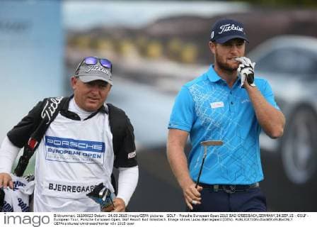 GOLF - Porsche European Open 2015 BAD GRIESBACH,GERMANY,24.SEP.15 - GOLF - European Tour, Porsche European Open, Golf Resort Bad Griesbach. Image shows Lucas Bjerregaard (DEN). GEPAxpictures xAndreasxPranter