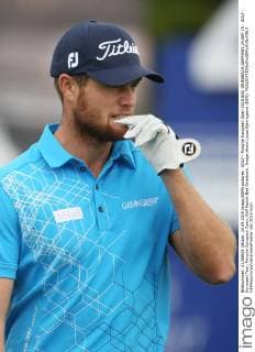 GOLF - Porsche European Open 2015 BAD GRIESBACH,GERMANY,24.SEP.15 - GOLF - European Tour, Porsche European Open, Golf Resort Bad Griesbach. Image shows Lucas Bjerregaard (DEN). GEPAxpictures xAndreasxPranter
