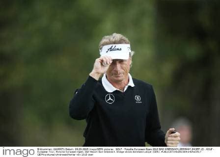GOLF - Porsche European Open 2015 BAD GRIESBACH,GERMANY,24.SEP.15 - GOLF - European Tour, Porsche European Open, Golf Resort Bad Griesbach. Image shows Bernhard Langer (GER). GEPAxpictures xAndreasxPranter