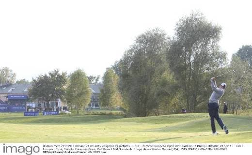 GOLF - Porsche European Open 2015 BAD GRIESBACH,GERMANY,24.SEP.15 - GOLF - European Tour, Porsche European Open, Golf Resort Bad Griesbach. Image shows Hunter Mahan (USA). GEPAxpictures xAndreasxPranter