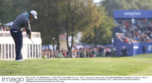 GOLF - Porsche European Open 2015 BAD GRIESBACH,GERMANY,24.SEP.15 - GOLF - European Tour, Porsche European Open, Golf Resort Bad Griesbach. Image shows Bernd Wiesberger (AUT). GEPAxpictures xAndreasxPranter