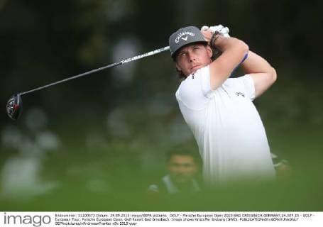 GOLF - Porsche European Open 2015 BAD GRIESBACH,GERMANY,24.SEP.15 - GOLF - European Tour, Porsche European Open, Golf Resort Bad Griesbach. Image shows Kristoffer Broberg (SWE). GEPAxpictures xAndreasxPranter