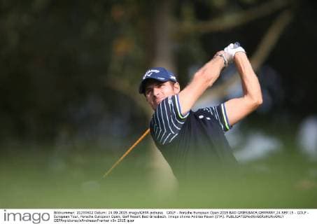 GOLF - Porsche European Open 2015 BAD GRIESBACH,GERMANY,24.SEP.15 - GOLF - European Tour, Porsche European Open, Golf Resort Bad Griesbach. Image shows Andrea Pavan (ITA). GEPAxpictures xAndreasxPranter