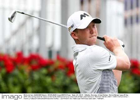 Sept. 24, 2015 - Atlanta, Georgia, United States - Daniel Berger tees off the 18th hole during the first round of the TOUR Championship by Coca-Cola at East Lake Golf Club. PGA Golf Herren 2015 - TOUR Championship - Round 1 - ZUMAw109