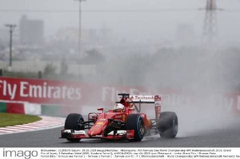 Motorsports: FIA Formula One World Championship WM Weltmeisterschaft 2015, Grand Prix of Japan, 5 Sebastian Vettel (GER, Scuderia Ferrari), xHOCHxZWEIx