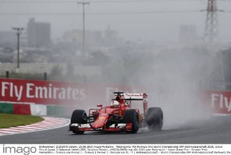 Motorsports: FIA Formula One World Championship WM Weltmeisterschaft 2015, Grand Prix of Japan, 5 Sebastian Vettel (GER, Scuderia Ferrari), xHOCHxZWEIx