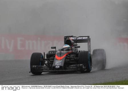 Japanese Grand Prix, Suzuka 24 - 27 September 2015 25.09.2015 - Free Practice 1, Fernando Alonso (ESP) McLaren Honda MP4-30 