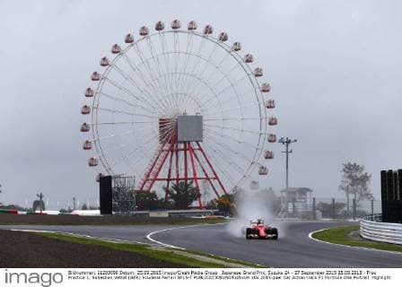 Japanese Grand Prix, Suzuka 24 - 27 September 2015 25.09.2015 - Free Practice 1, Sebastian Vettel (GER) Scuderia Ferrari SF15-T 
