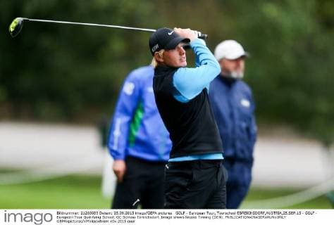 GOLF - European Tour, Tourschool EBREICHSDORF,AUSTRIA,25.SEP.15 - GOLF - European Tour Qualifying School, GC Schloss Ebreichsdorf. Image shows Nicolai Tinning (DEN). GEPAxpictures xPhilippxBrem