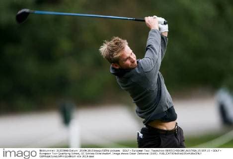 GOLF - European Tour, Tourschool EBREICHSDORF,AUSTRIA,25.SEP.15 - GOLF - European Tour Qualifying School, GC Schloss Ebreichsdorf. Image shows Oscar Zetterwal (SWE). GEPAxpictures xPhilippxBrem