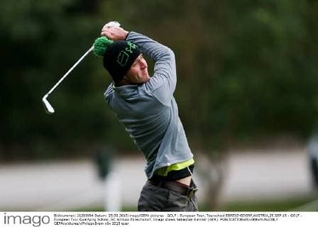 GOLF - European Tour, Tourschool EBREICHSDORF,AUSTRIA,25.SEP.15 - GOLF - European Tour Qualifying School, GC Schloss Ebreichsdorf. Image shows Sebastian Kannler (GER). GEPAxpictures xPhilippxBrem