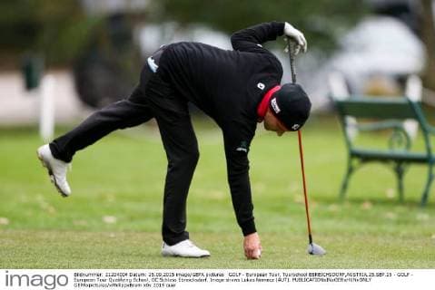 GOLF - European Tour, Tourschool EBREICHSDORF,AUSTRIA,25.SEP.15 - GOLF - European Tour Qualifying School, GC Schloss Ebreichsdorf. Image shows Lukas Nemecz (AUT). GEPAxpictures xPhilippxBrem